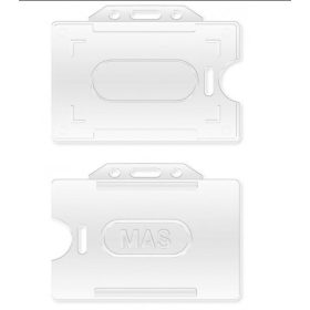   Belépőkártya tartó MAS, 54x86 mm, fekvő, kemény műanyag, nyitott (3520)