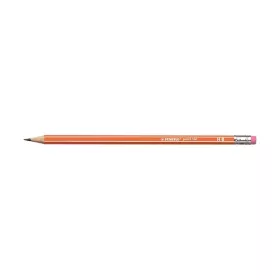   Grafitceruza STABILO Pencil 160 HB hatszögletű radíros narancssárga