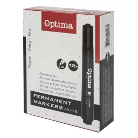 Alkoholos marker OPTIMA vágott fekete