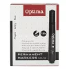Alkoholos marker OPTIMA vágott fekete