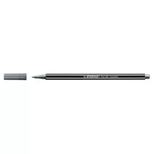 Filctoll STABILO Pen 68 metallic ezüst