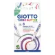 Filctoll GIOTTO Turbo Glitter csillámos pasztell 8 darabos készlet