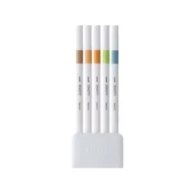   Tűfilc UNI EMOTT 5 darabos készlet 0,4mm (bézs, világosnarancs, élénk sárga, világoszöld, saxe kék)