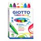 Filctoll GIOTTO Turbo Giant fluo vastag 7,5mm akasztható 6 darabos