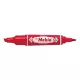 Alkoholos marker kétvégű ZEBRA Hi-Mckie 2,0-4,0 mm piros