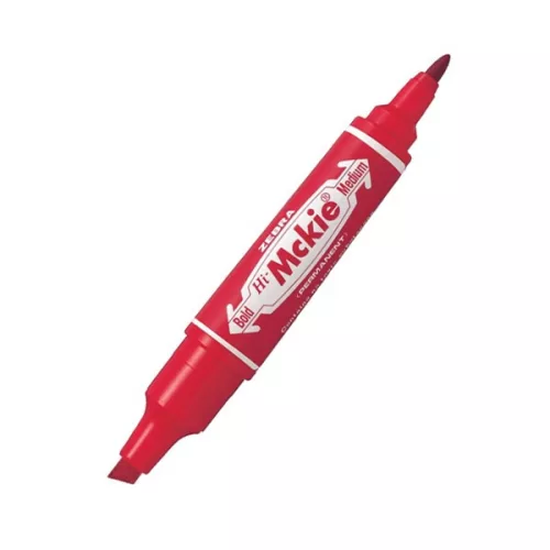 Alkoholos marker kétvégű ZEBRA Hi-Mckie 2,0-4,0 mm piros