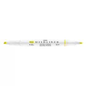   Szövegkiemelő kétvégű ZEBRA Mildliner fluorescent 1,4-4,0 mm sárga