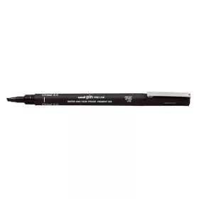 Filctoll UNI Pin 3 mm fekete vágott hegyű