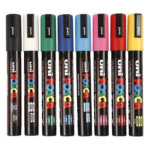 Filctoll UNI Posca PC-5M 8 darabos készlet