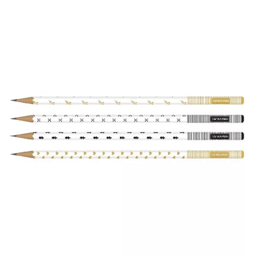 Grafitceruza ASTRA PEN gold-black háromszögletű HB