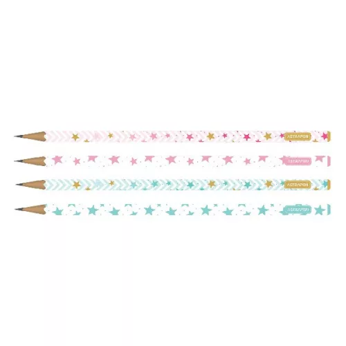 Grafitceruza ASTRA PEN pink-blue háromszögletű HB 48 darabos