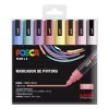 Filctoll UNI Posca PC-5M pasztell színek 8 darabos készlet