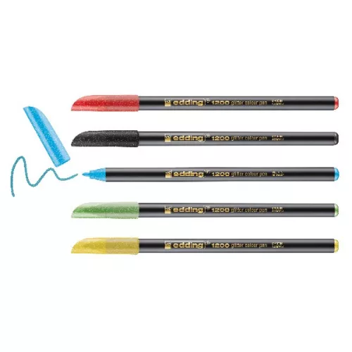 Filctoll EDDING 1200 csillámos 5 darabos