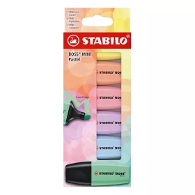 Szövegkiemelő készlet STABILO Boss Mini Pastel 6 darabos