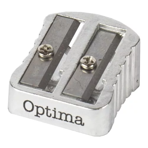 Hegyező OPTIMA fém bordázott fogórész 2 lyukú 1db/bliszter