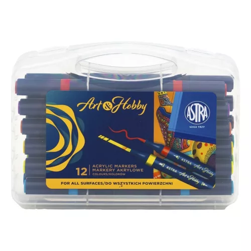 Filctoll ASTRA PEN kétvégű 12 darabos
