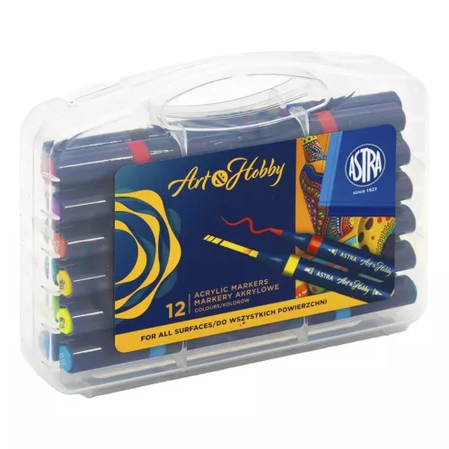 Filctoll ASTRA PEN kétvégű 12 darabos