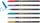 Filctoll EDDING 1200, 1-3 mm, metál színekben