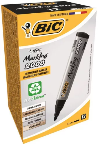 Alkoholos filc BIC 2000 kerek fekete