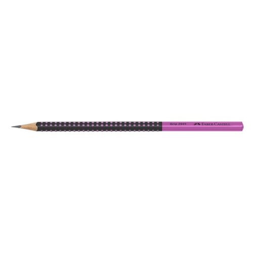 Grafitceruza Faber-Castell Grip 2001 HB, fekete/pink