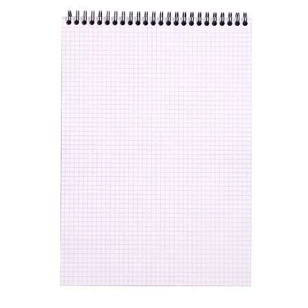 Jegyzettömb spirálos A/6 50 lapos vonalas/kockás