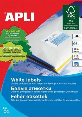 Etikett címke Apli 70x30mm