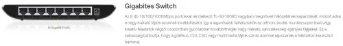 Hálózat Switch TP-Link TL-SG1008D Gigabit