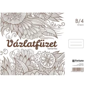 Vázlatfüzet B/4 famentes
