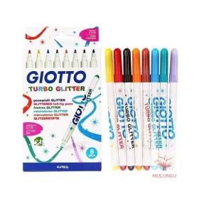   Filctoll GIOTTO, Turbo Glitter, csillámos, vegyes színek, db.