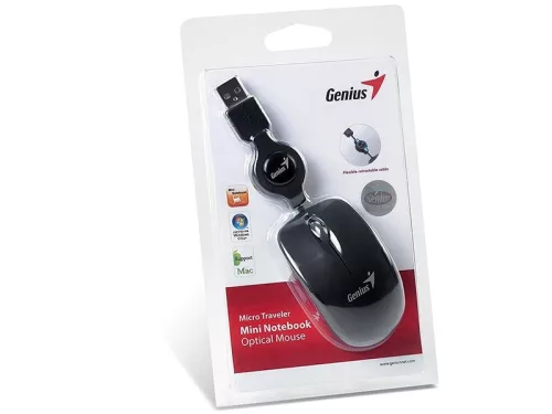 Egér MicroTraveler USB Fekete