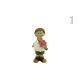 Álló fiú-lány figura, tulipán virágos, 8 cm-es