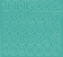 Öntapadós betűk vagy számok, 3 cm, különböző színekben