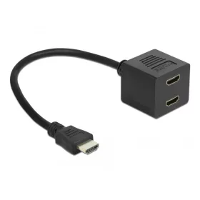 Adapter Elosztó HDMI-2xHDMI Delock (3Dtámogatás)