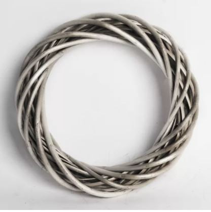 Vessző koszorú, 27 cm - barna