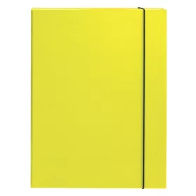 Füzetbox OPTIMA A/4 3 cm-es gerinccel sárga