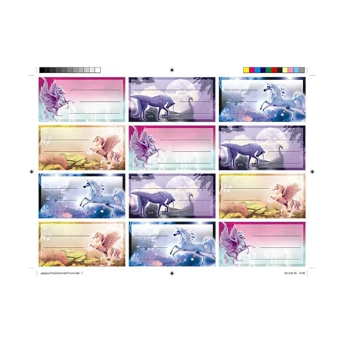 Füzetcímke Z mintás