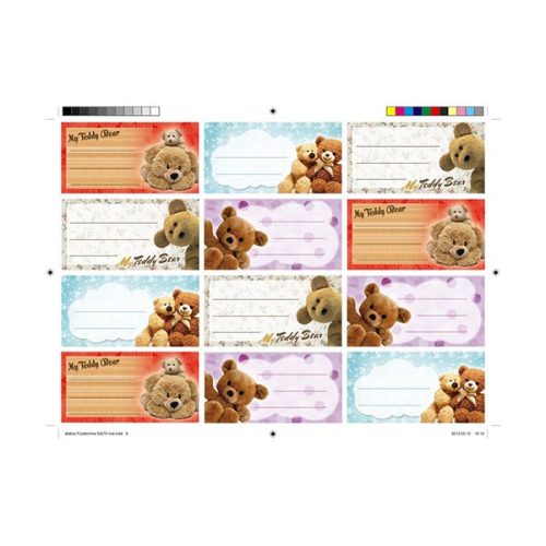 Füzetcímke Z mintás