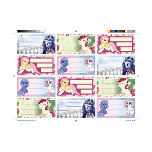 Füzetcímke Z mintás