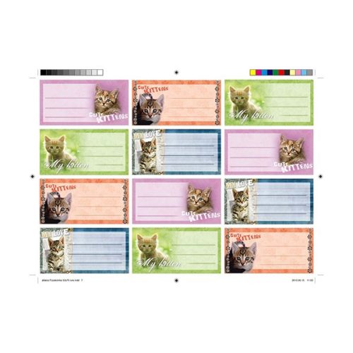 Füzetcímke Z mintás