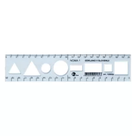 Sablon vonalzó OPTIMA kék 20cm