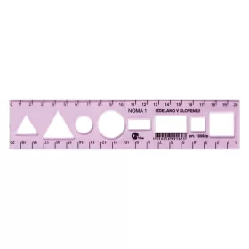 Sablon vonalzó OPTIMA pink 20cm