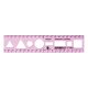 Sablon vonalzó OPTIMA pink 20cm