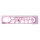 Sablon vonalzó OPTIMA hajlékony pink 30cm