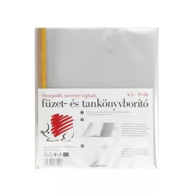   Füzetborító ICO Süni A/5 öntapadós csíkkal víztiszta 10 darabos