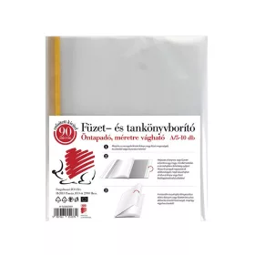   Füzetborító ICO Süni Prémium A/5 öntapadós csíkkal 90 mikron 10 darabos