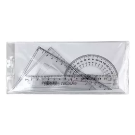 Vonalzókészlet NEBULO 15cm vonalzóval 4 darabos