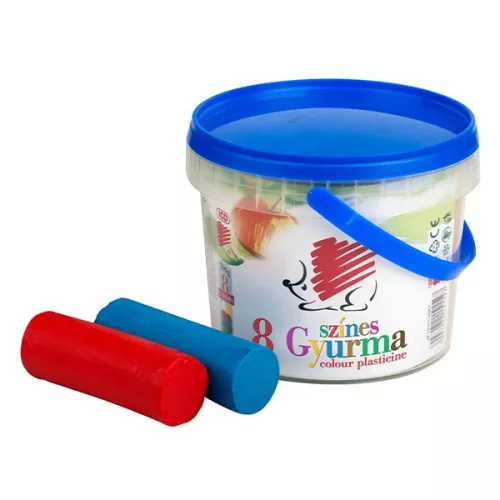 Gyurma ICO Süni színes 8 színű vödörben 700 g