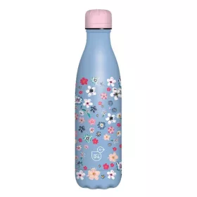 Kulacs duplafalú ARS UNA fém 500 ml Pearl Blossom Blue