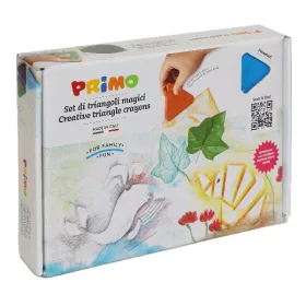   Zsírkréta PRIMO háromszögletű 8 darabos + 6 db sablonnal