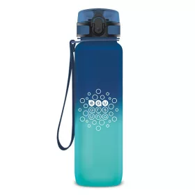  Kulacs ARS UNA műanyag matt BPA-mentes motivációs ombre 1 liter Dark sea